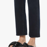 Mother The Mid Rise Zip Rambler Ankle Denim / Night In Venice Wash