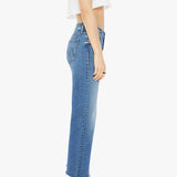 Mother Mid Rise Rambler Zip Ankle Fray / Whats Your Sign Wash