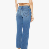 Mother Mid Rise Rambler Zip Ankle Fray / Whats Your Sign Wash