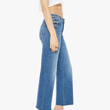 Mother Mid Rise Rambler Zip Ankle Fray / Whats Your Sign Wash