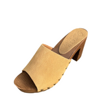 Bosabo Classic High Heel Mules/Light Tan Suede