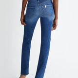 Authentic Straight High Waist - Washed Blue