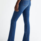 Liu Jo Better Denim Bottom Up High Waisted Flared Jeans / Blue Denim