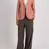 Harris Wharf Linen Honeycomb Blazer / Watermelon