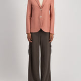 Harris Wharf Linen Honeycomb Blazer / Watermelon
