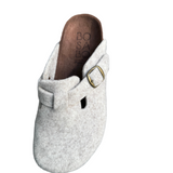 Bosabo Closed Toe Slides / Beige