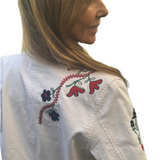 Five Brenda Vest Embroidered - Meringue