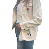 Five Brenda Vest Embroidered - Meringue