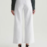 AG Saige Wide Leg Crop Denims / White