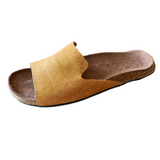 Bosabo Slip on Mules / Tan Suede Gold Shimmer