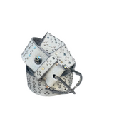 B.belt Tini Leather Belt / Silver