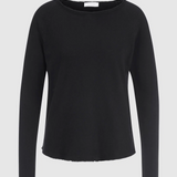 Heavy Jersey Long Sleeve Top / Black