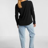 Heavy Jersey Long Sleeve Top / Black