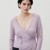 American Vintage Wrap Cardigan - Wisteria