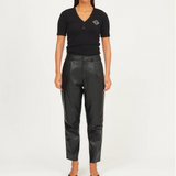 Ivy Kylie Leather Pant - Black