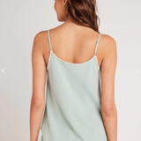 Bella Dahl Frayed Cami - Oasis Green