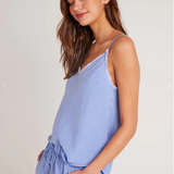 Bella Dahl Frayed Cami - Peri Blue