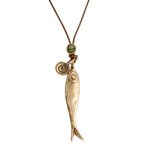 Pesci Che Volano Acciuga Bronze Necklace