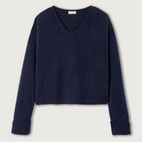 American Vintage East Pullover V-Neck / Navy Melange