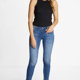 Organic Rib Tank Top / Black