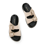 Estilo Emporio Venice Suede Slides / Sand