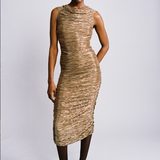 Sabina Musayev Supernova Dress - Golden Brown