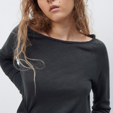 American Vintage Sonoma Long Sleeve T Shirt - Navy Blue Vintage