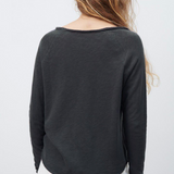 American Vintage Sonoma Long Sleeve T Shirt - Navy Blue Vintage