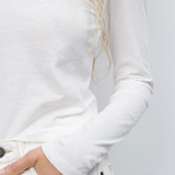 American Vintage Gamipy Long Sleeve T Shirt - White