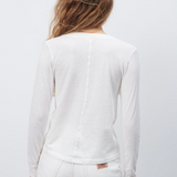 American Vintage Gamipy Long Sleeve T Shirt - White