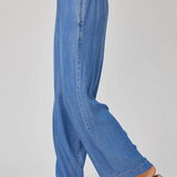 Bella Dahl Smocked Waist Wide Leg Pant - Moonlit Haze Wash