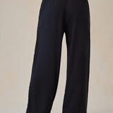 Bella Dahl Smocked Waist Wide Leg Pant - Vintage Black