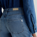 AG Stella Low Slung Palazzo Denims / Nautical Mile