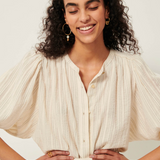 A View Blouse / Sandcream