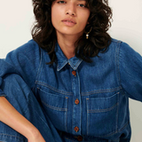Leone Overshirt / Denim Blue