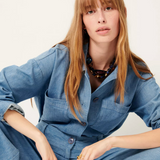 Sessùn Notteri Overshirt / Provencia Blue