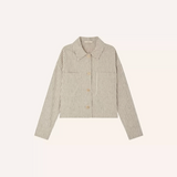 Sessùn Notteri Overshirt / Sand-Black Stripes