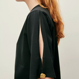 Sessùn Angeleyes Slit Sleeves T-shirt / Moonless