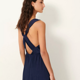 Sessùn Helene Back Tie Dress / Blue de Chine