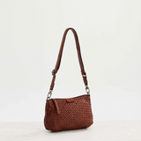 Basque Woven Crossbody Bag / Amber