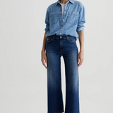 AG Saige Wide Leg Crop Denim / 7 years La Jolla