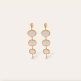 Gas Bijoux Silene Earrings gold - White Mother-of-pearl