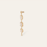 Gas Bijoux Silene Earrings gold - White Mother-of-pearl