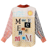 Isabel Mixed Print Shirt - Oriental