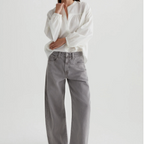 AG Hattie Crop Denims / Sulfur Pebble Grey