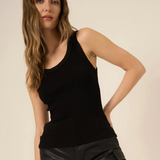 Project Social T Cooper Sweater Rib Tank / Black
