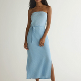 Bella Dahl Strapless Maxi Dress / Light Riviera