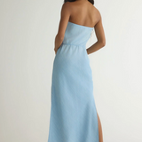 Bella Dahl Strapless Maxi Dress / Light Riviera