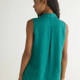 Bella Dahl Sleeveless Pullover / Teal Green