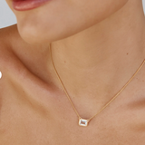 Aquamarine Deco Necklace